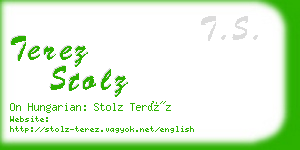 terez stolz business card